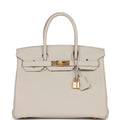 Beton Togo Leather Handbag X77932