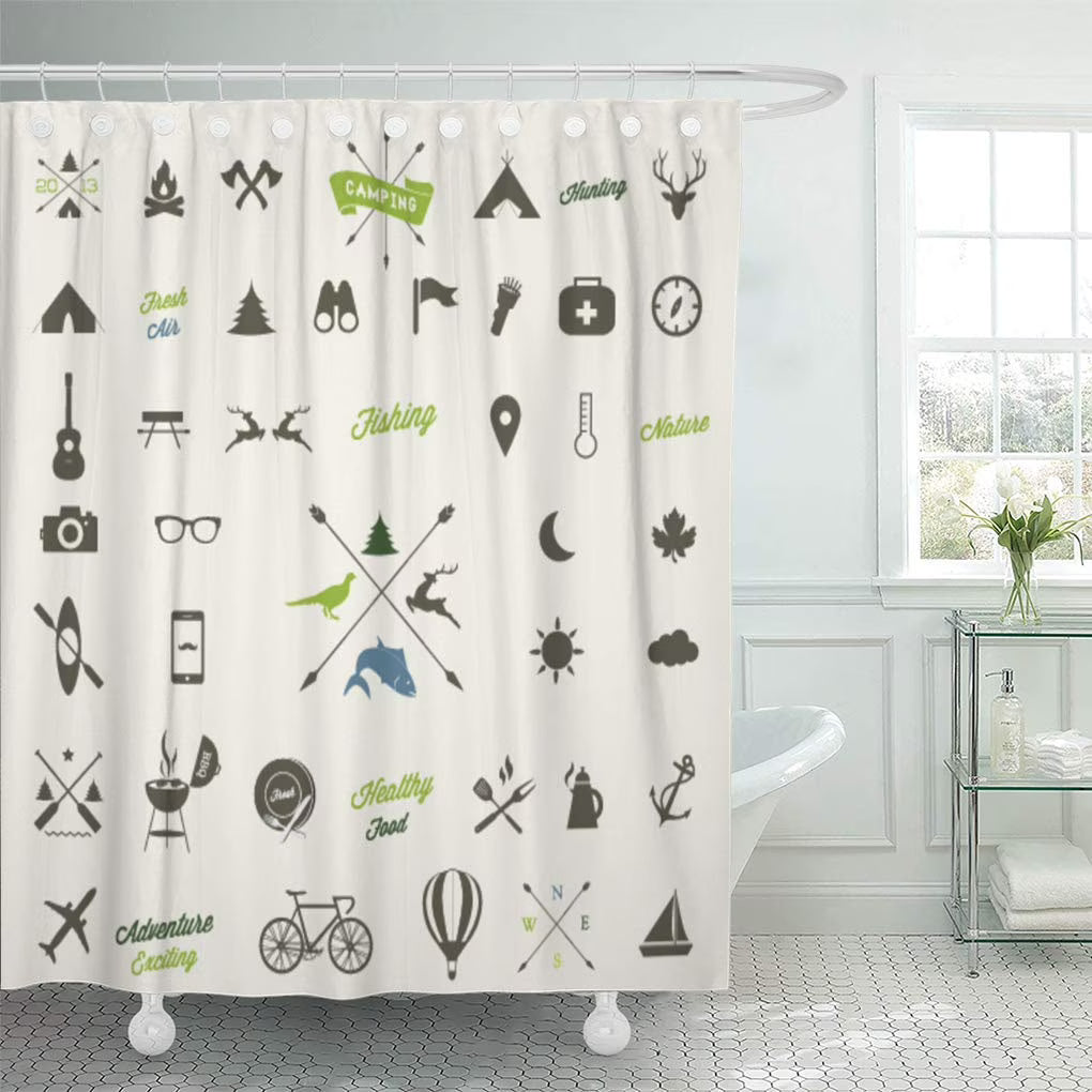 66x72 inch Camping Shower Curtain C78272