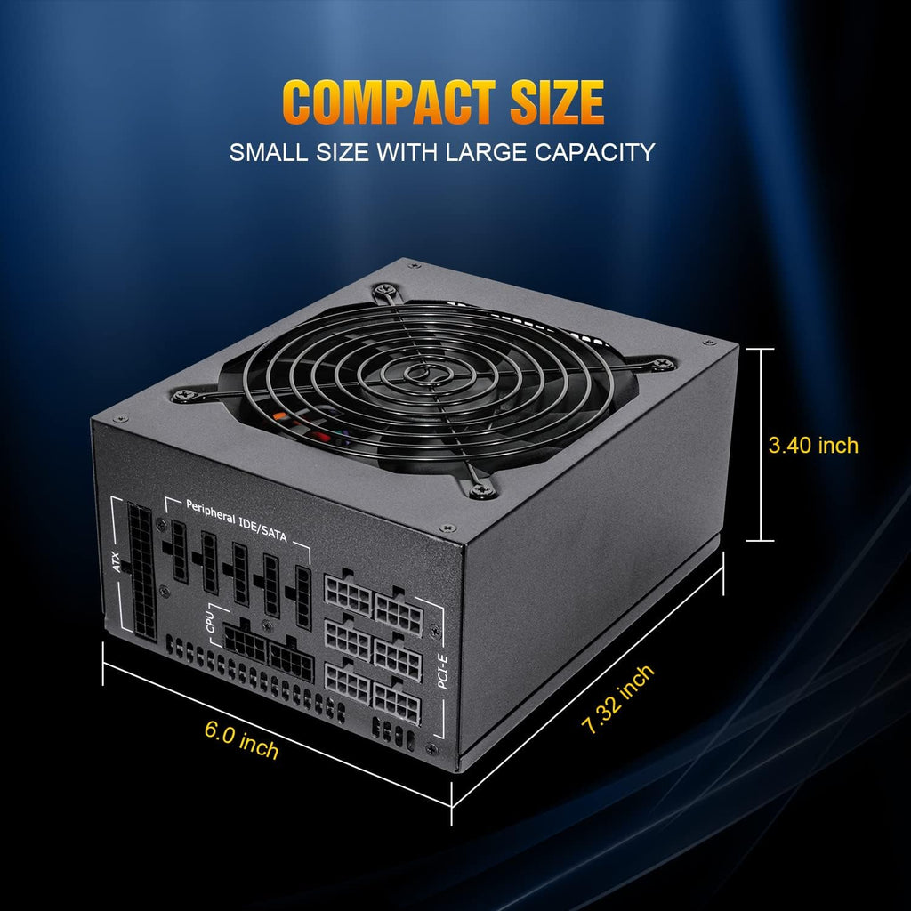 1600W Fully Modular Power Supply with 140mm Fan U802