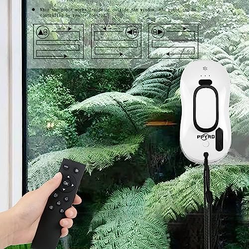 Window Cleaning Robot Vacuum with Ultrasonic Water Spray and Remote Control L60274