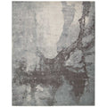 Grey Navy Rectangle Area Rug U6632
