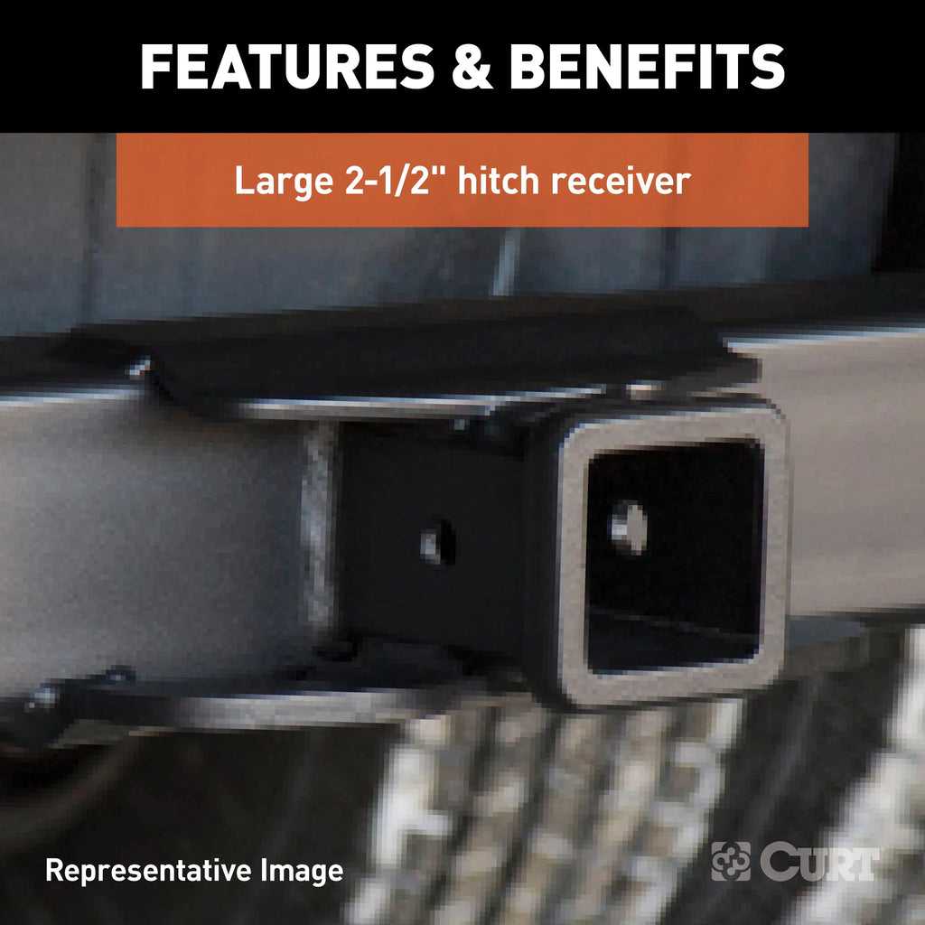 Class 5 Weld-On Hitch, 2-1/2-Inch Receiver, 18" Drop N309
