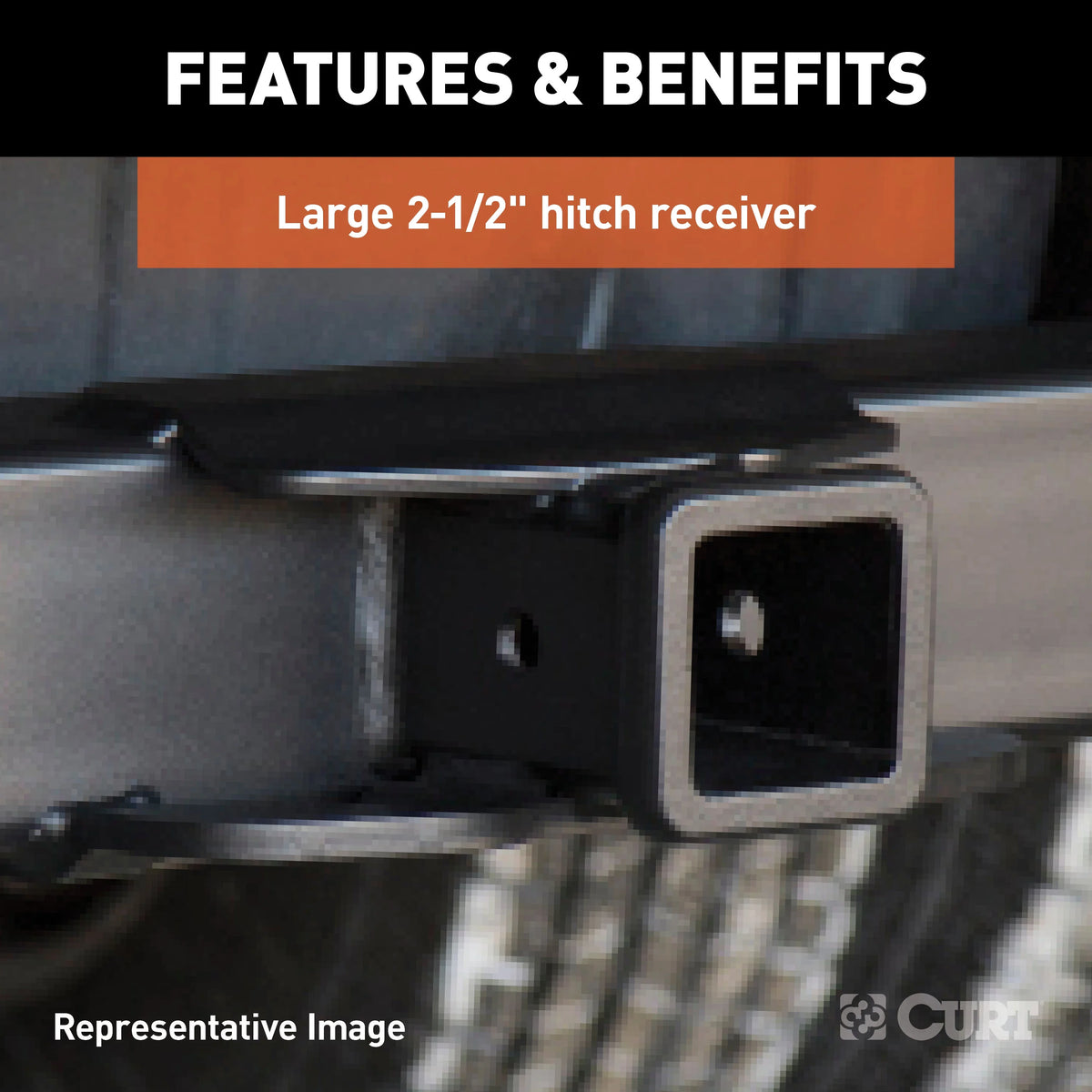 Class 5 Weld-On Hitch, 2-1/2-Inch Receiver, 18" Drop N309