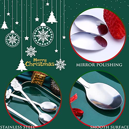 16 Pc Stainless Steel Christmas Spoons Set L978651