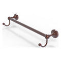Antique Copper 18x22 Towel Bar with Integrated Hooks I256874