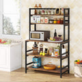 5-Tier Rustic Brown Kitchen Rack I8916