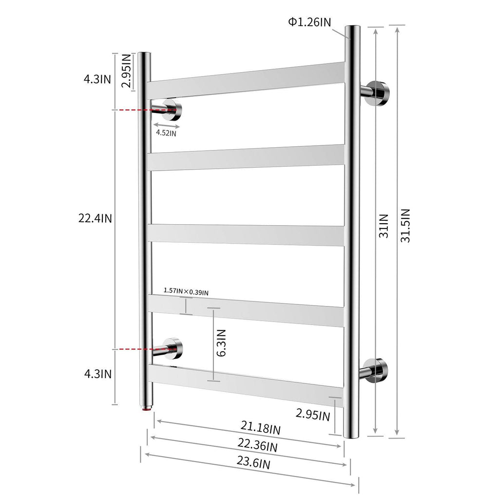 Brush Polish Towel Warmer B84621