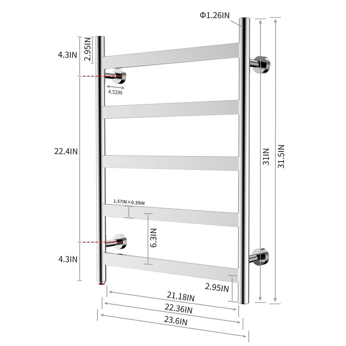 Brush Polish Towel Warmer B84621
