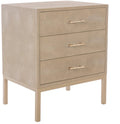 Natural Faux Shagreen Nightstand G867