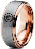 8mm 18k Rose Gold Band Ring C563276