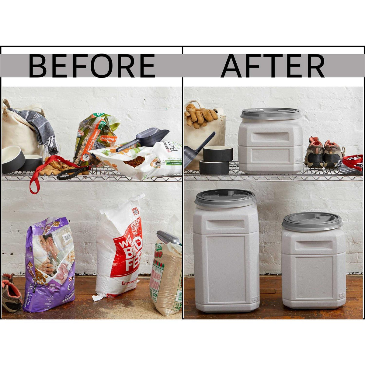 Pet Food Storage Container with Scoop X462630