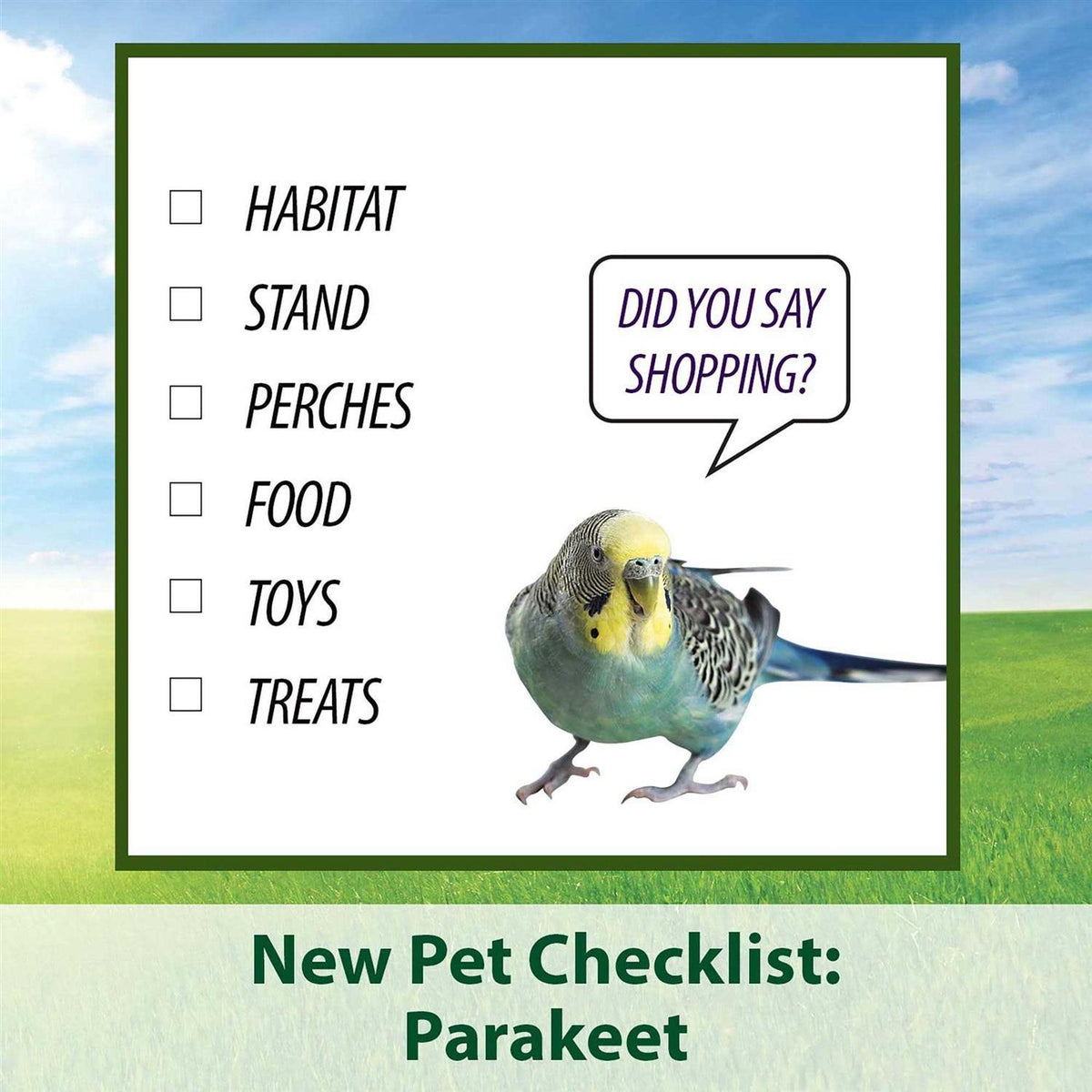 Parakeet Food J28409