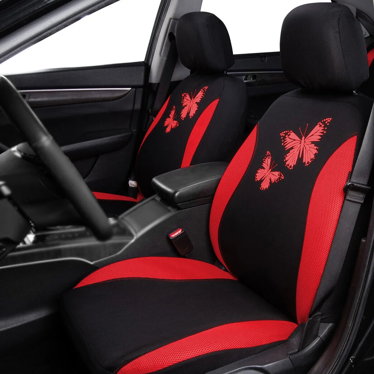 Butterfly Full Set Car Seat Cover Split Air Mesh A163795