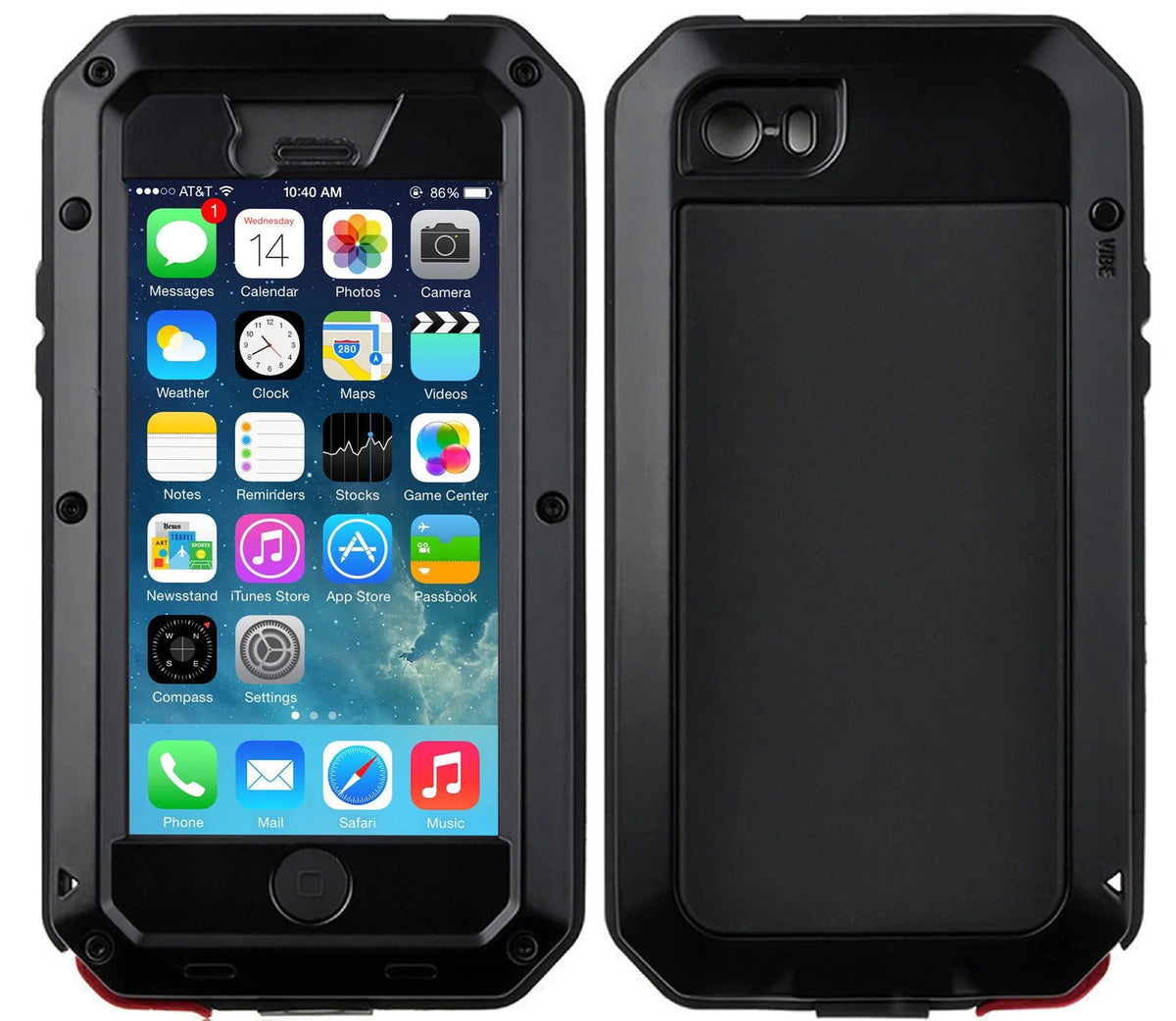 Heavy Duty Shockproof Aluminum Metal iPhone 6s Plus Case U34685