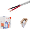 500ft 12AWG 2 Conductors CL2 Rated Speaker Cable Wire, Pull Box, Pack of 2 S12480
