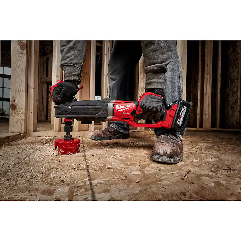 7/16 in. Cordless Right Angle Drill with Hole Saw Kit L47087
