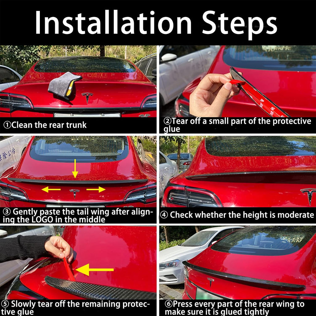 Real Carbon Fiber Rear Trunk Lip Spoiler N350356