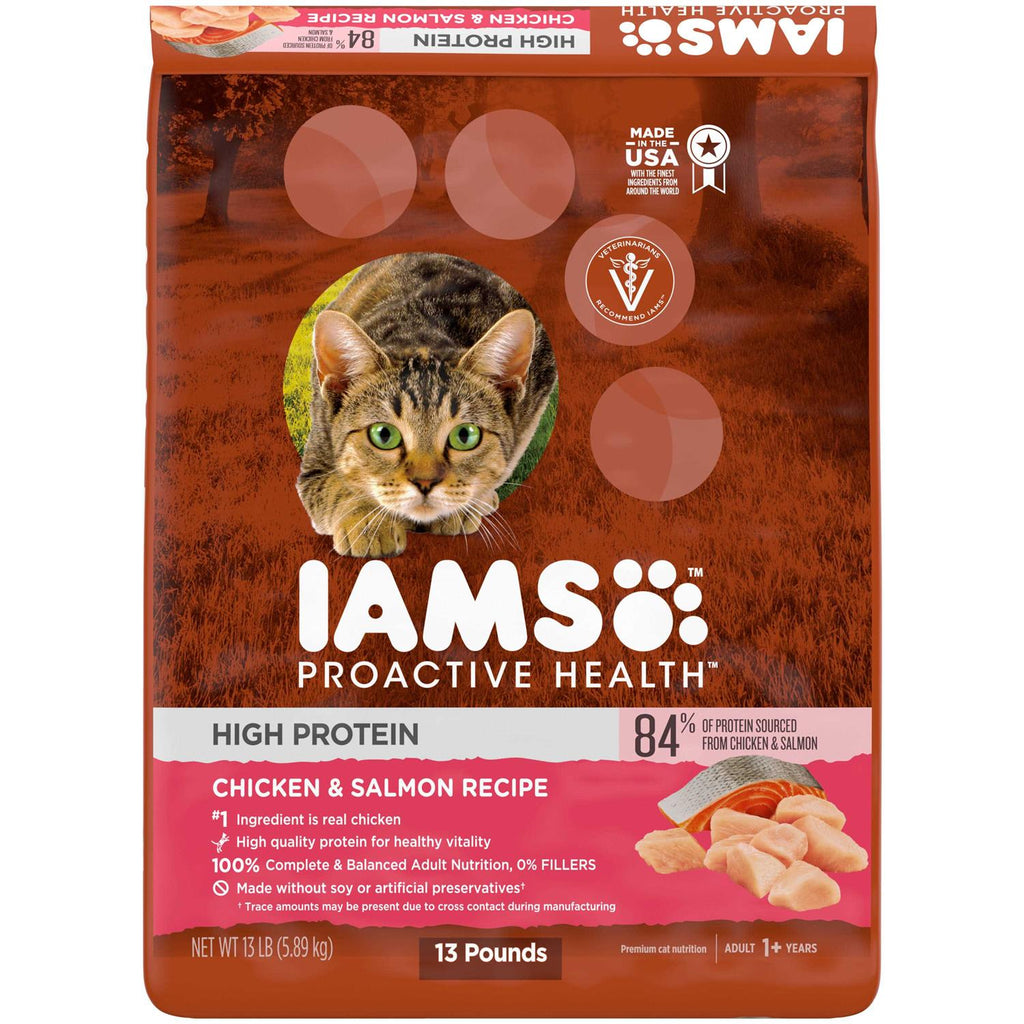 High Protein Adult Dry Cat Food with Chicken & Salmon Z2917