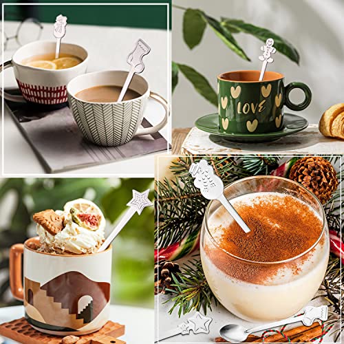 16 Pc Stainless Steel Christmas Spoons Set L978651