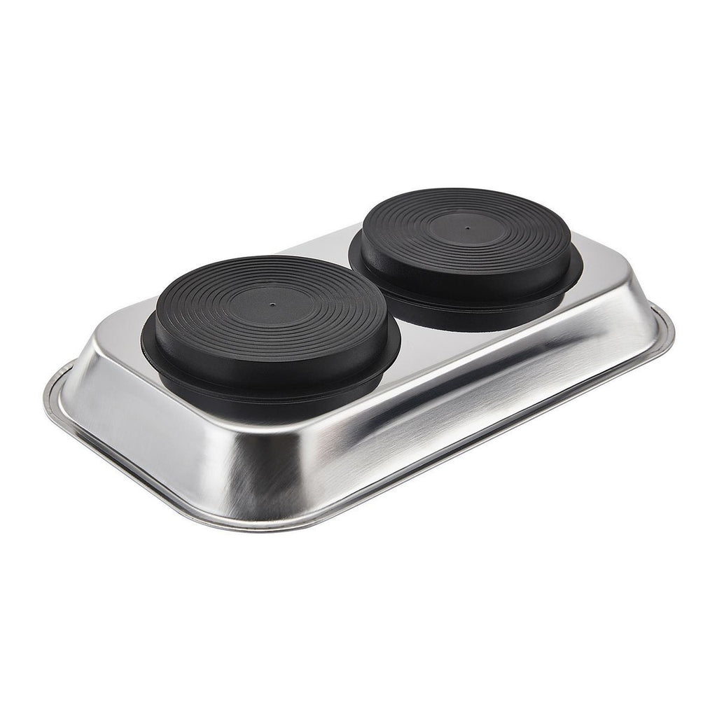 9-1/2 in. x 5-1/2 in. Magnetic Stainless Steel Parts Tray M13060