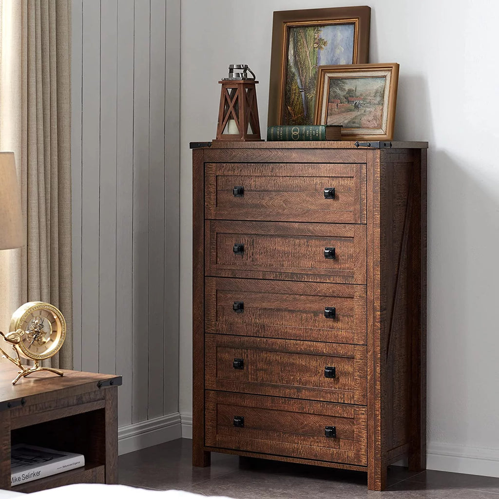 5 Drawer Wood Dresser R401214