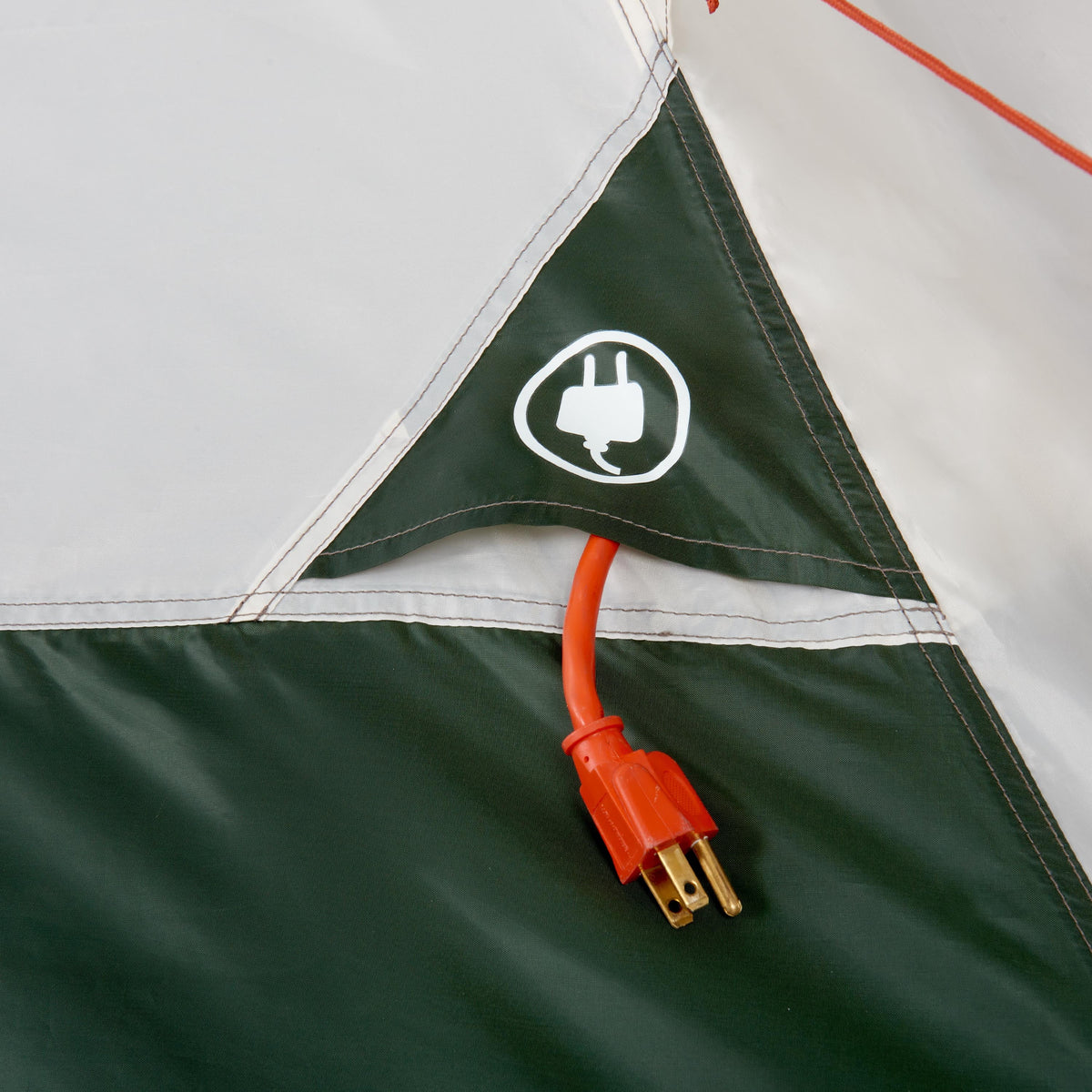 7-Person 1-Room Teepee Tent with Vented Rear Window, Green M4853