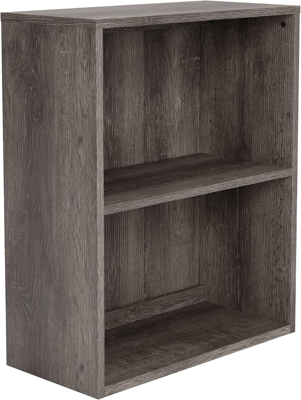 2 Pack of 2 Warm Brown Bookcase with 2 Adjustable Shelves C576740