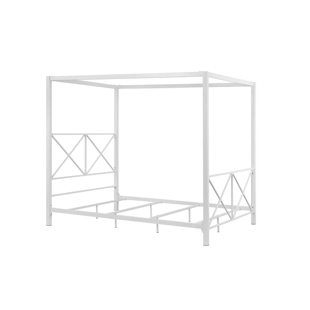 White Canopy Bed V665057