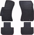 Black Odorless Washable Rubber Car Floor Mats X56734
