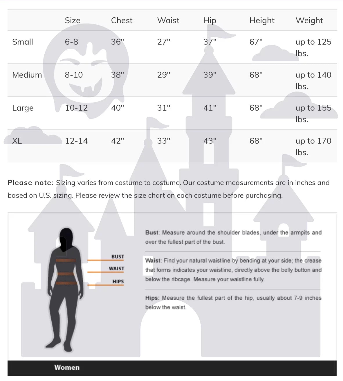Women's Costume D4607