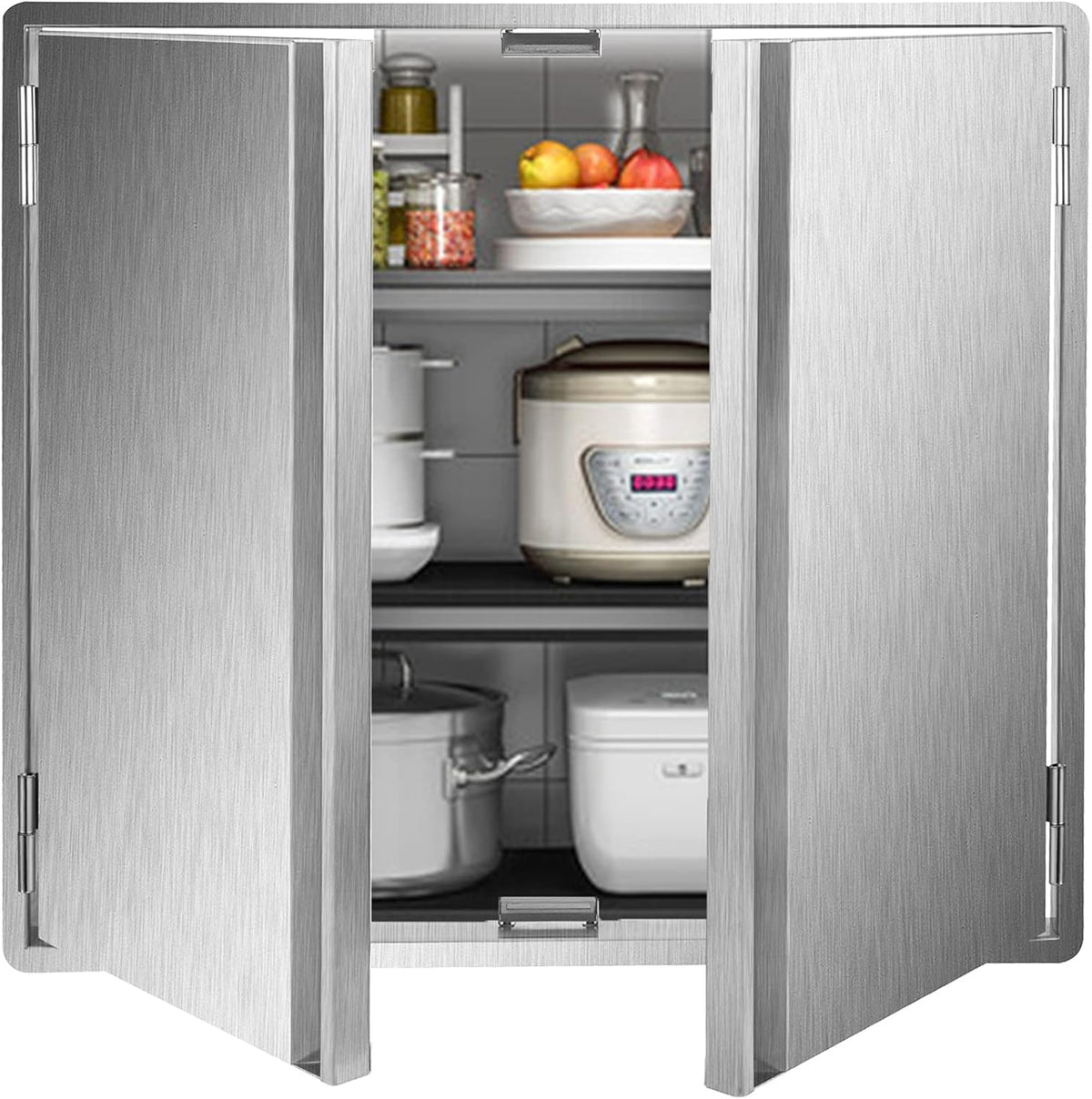 Stainless Steel Double Wall Outdoor Kitchen BBQ Access Door 33W x 23H Inch A3242