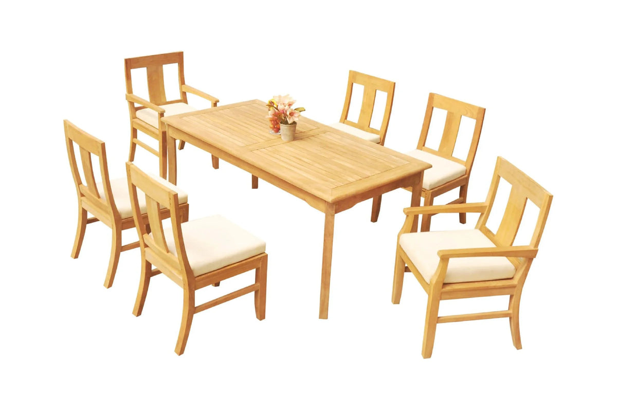 6 Seater 7 Pc Teak Dining Set C4798