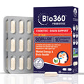 Probiotic for Brain Health, Digestive, Immune Health & Mental Energy, 30 Billion, 10 Probiotics, 25X Green Tea Extract, Magnesium & Vitamin B5, B6 & B12, 30CT X7957